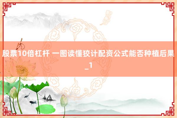 股票10倍杠杆 一图读懂狡计配资公式能否种植后果_1